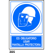 SEÑAL AL.  NORM. A3 CAST. R-305 - PANTALLA PROTECT                         