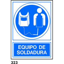 SEÑAL AL.  NORM. A4 CAST. R-323 - EQUIPO SOLDADURA                         