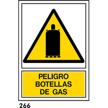 PEGATINA 12X8.5 CAST R-266 - BOTELLAS DE GAS                               