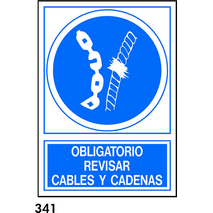 SEÑAL PVC NORM. A4 CAT. R-341 - REVISAR CABLES I C                         