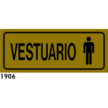 SEÑAL AL. DORADO 21X8,5 CAST R-1906 -VESTUARIO SRA                         