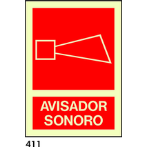 SEÑAL AL. NORM A4 CAST  R-411 .AVISADOR SONORO.                            