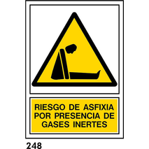 PEGATINA 12X8,5 CAST R-248 - RIESGO POR ASFIXIA                            